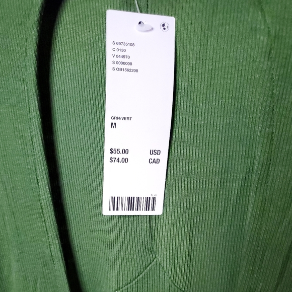 Green Ribbed Dress - Picture 5 of 5